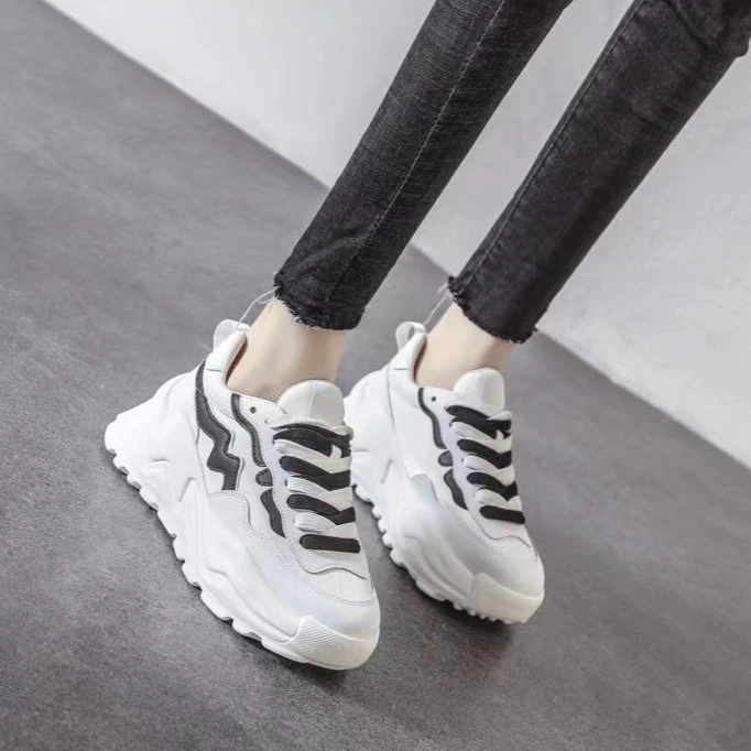 增高厚底老爹鞋女款阿甘鞋网红休闲运动小白鞋休闲鞋