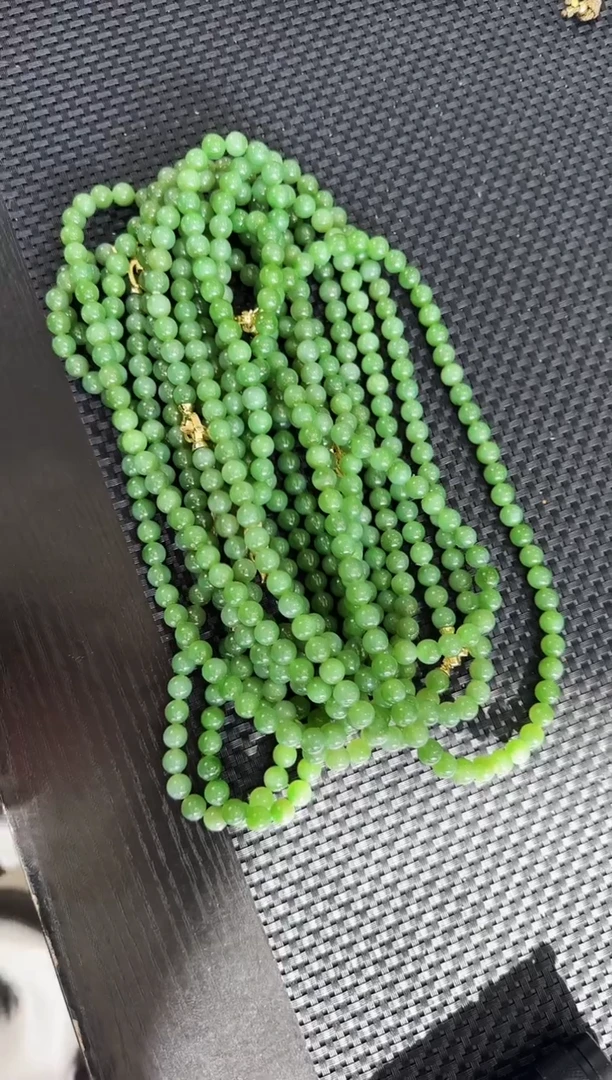 【闪购商品】和田玉（碧玉）项链未镶嵌多样性发一，约8mm