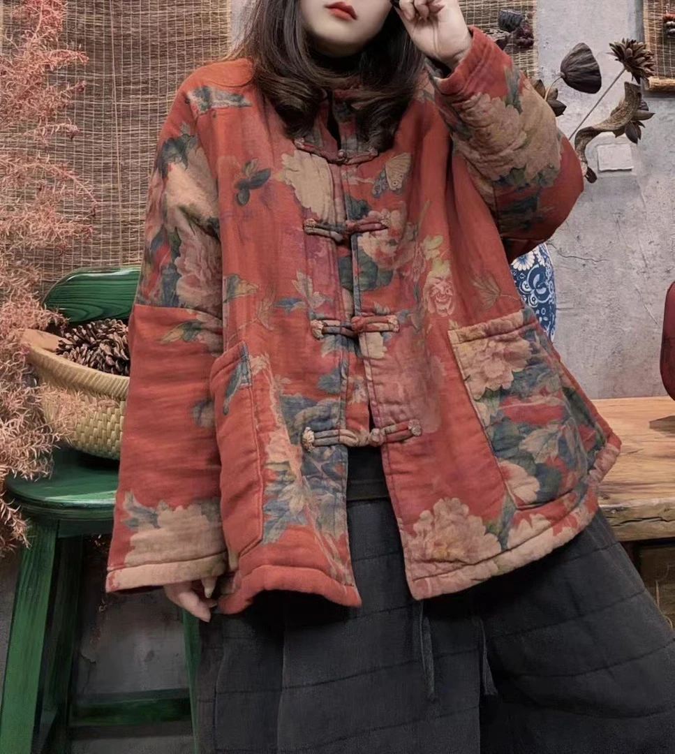 8618秋冬新款时尚气质显瘦遮肉洋气休闲女加厚宽松韩版小棉袄外套