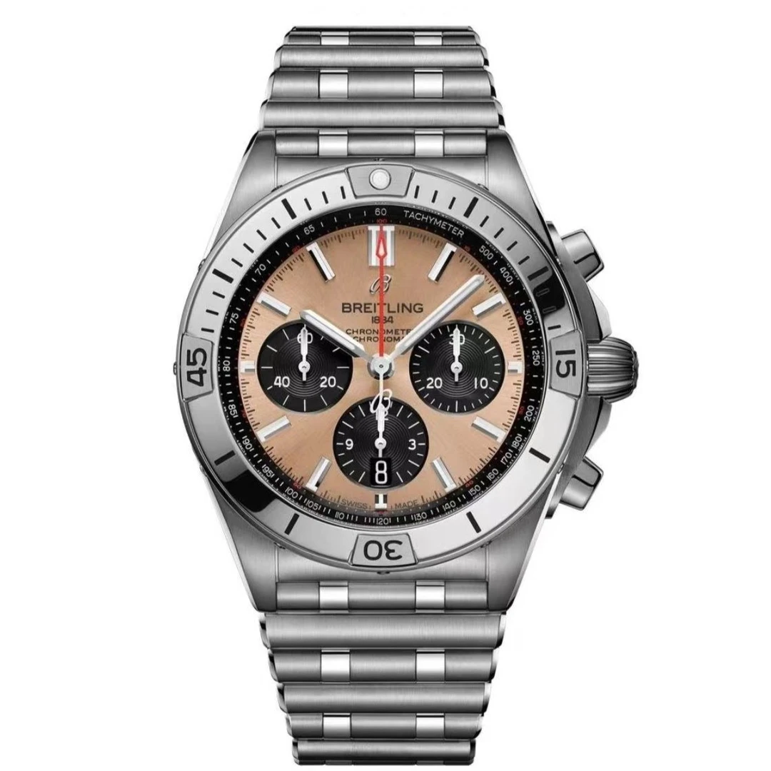 99新 BREITLING/百年灵 机械计时/全套/表径42/工价62800机械男表