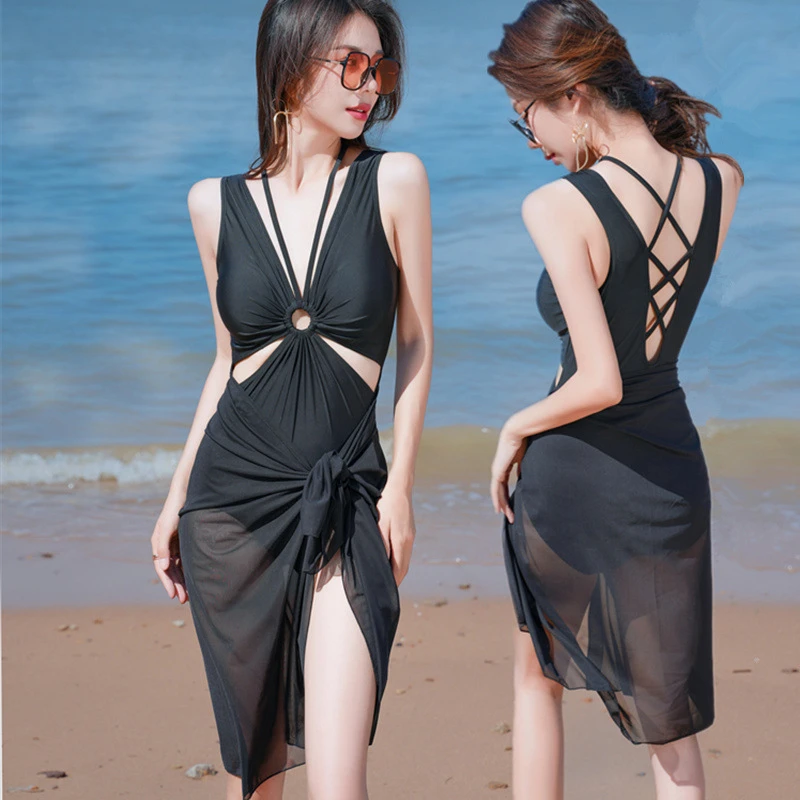 泳衣性感比基尼bikini度假海边温泉韩国性感分体三件套网红爆泳装