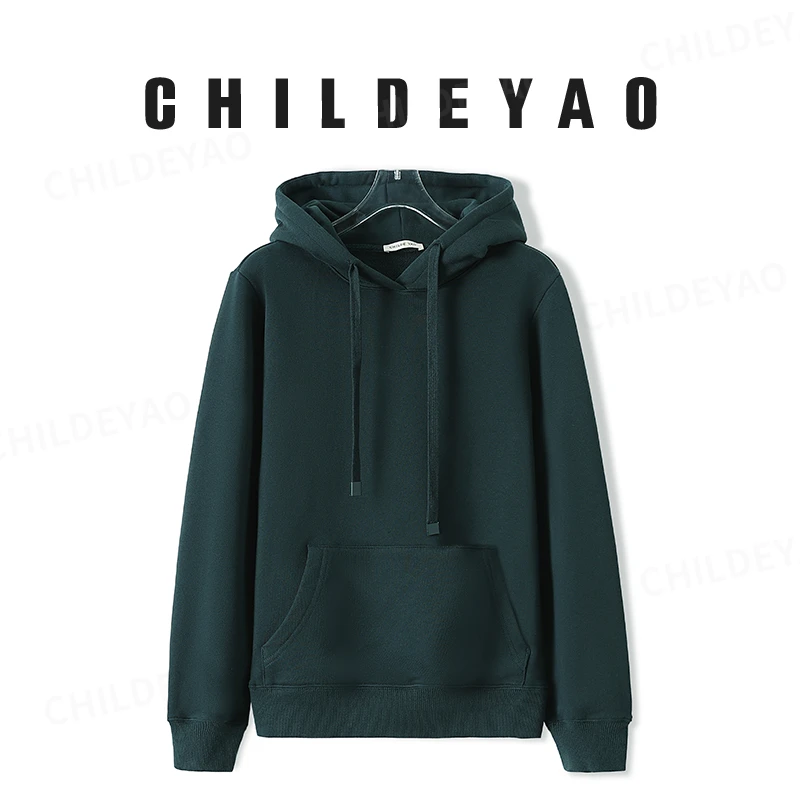 Childe Yao重磅纯棉毛圈连帽卫衣休闲慵懒风Z3262春秋运动时尚