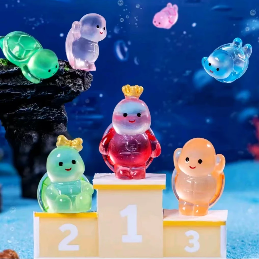创意卡通跳水小乌龟diy饰品饰品配件树脂工艺品装饰景观