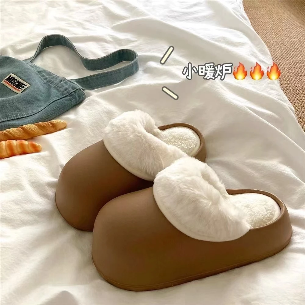 棉拖鞋可拆卸可拆洗冬天软底2024新款加绒保暖可爱毛毛厚底yw