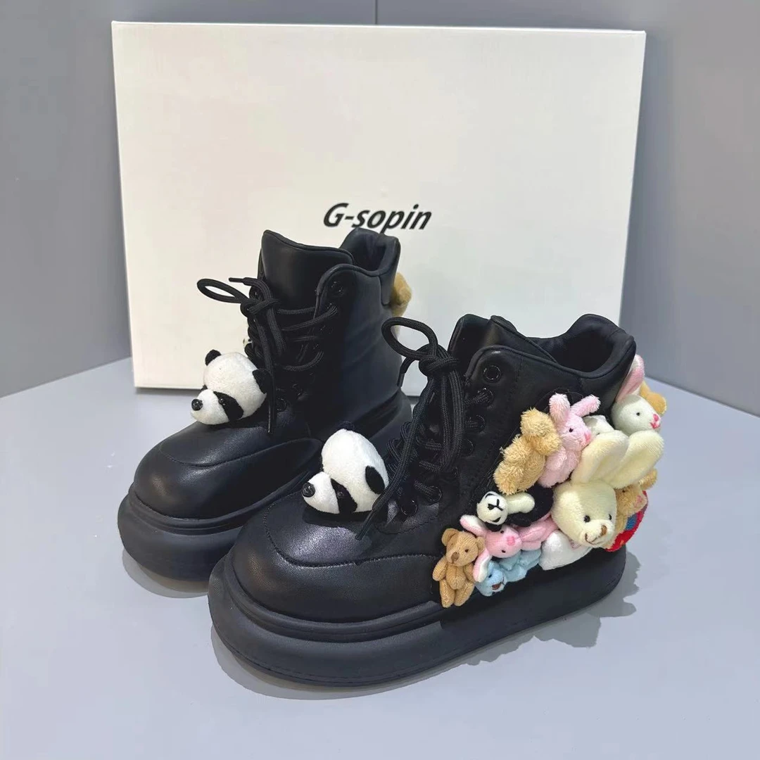 现货A4｜真皮羊里垫百搭潮流女靴｜半码拍小｜7971-1