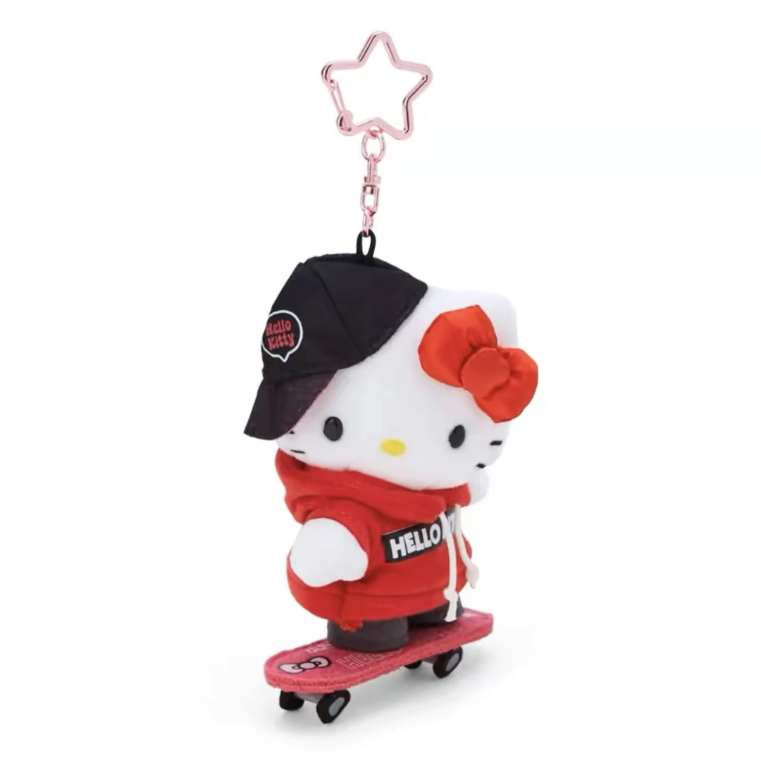 日版三丽鸥街头滑板系列挂件hellokitty库洛米玉桂狗布丁狗酷企鹅