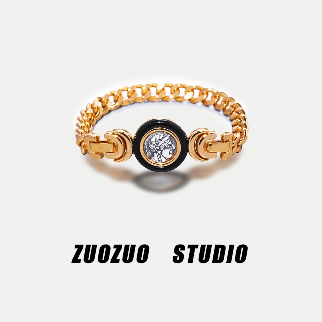 925银手链 【有求币应】古币手链时尚饰品设计百搭手表带轻奢手链