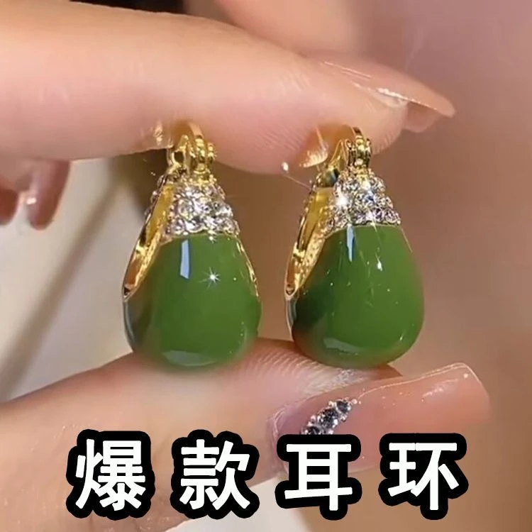 耳环上档次气质高级感高档耳饰妈妈款40到50岁耳扣女人味洋气