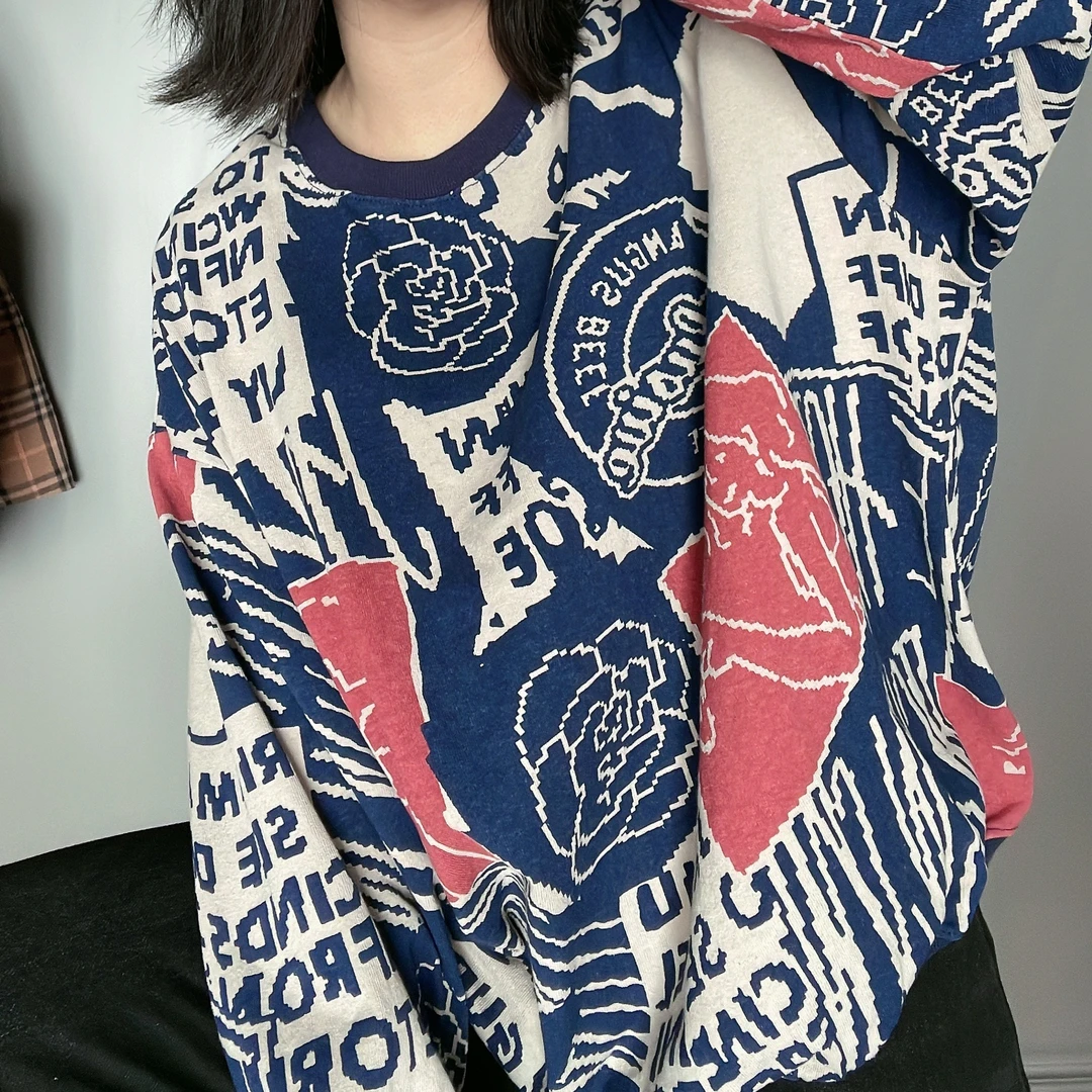 2015 复古小众设计宽松卫衣