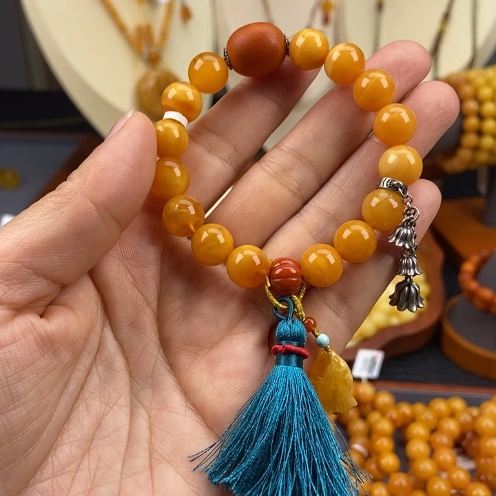 琥珀手链未镶嵌蜜蜡手串10