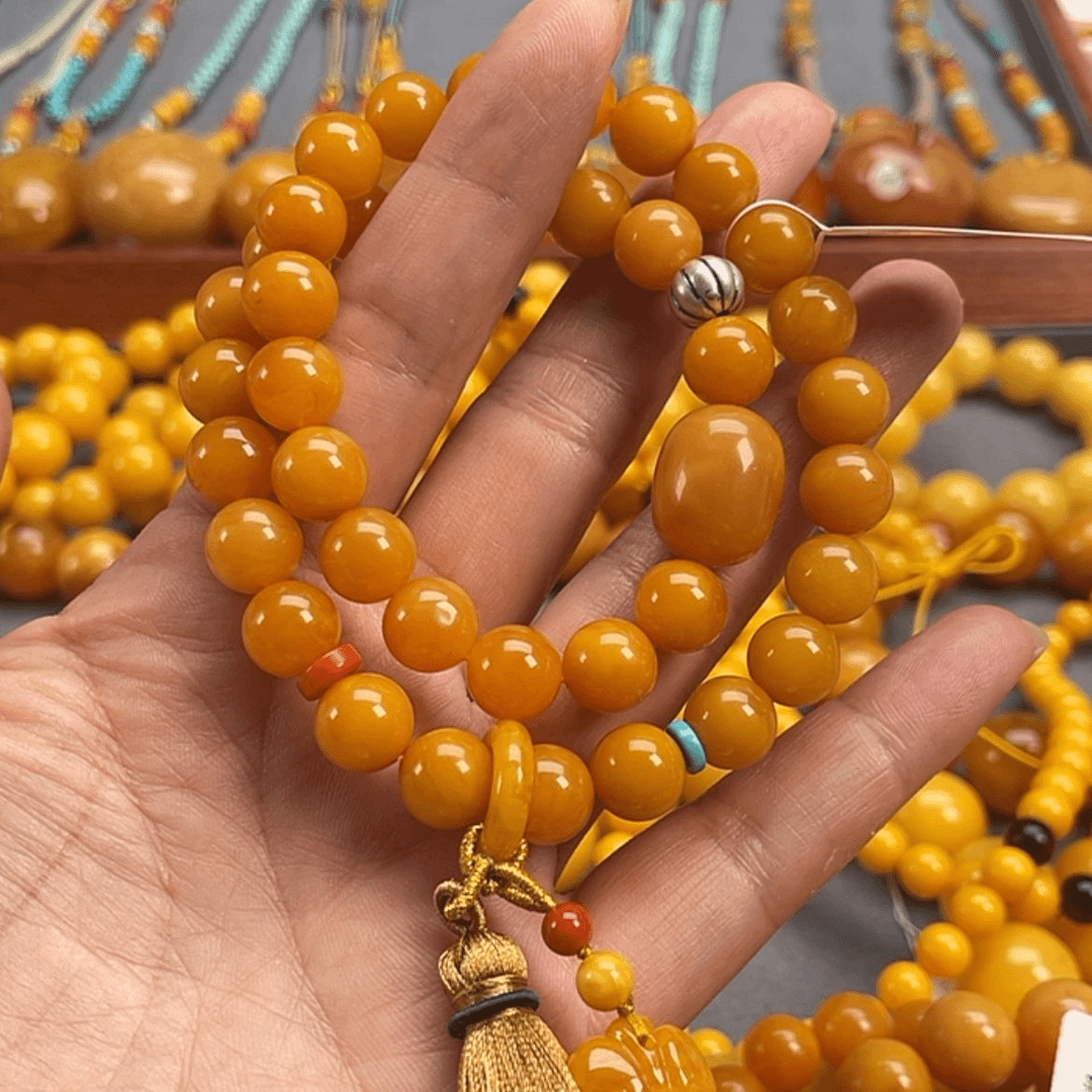 【闪购商品】琥珀手链未镶嵌蜜蜡手串9