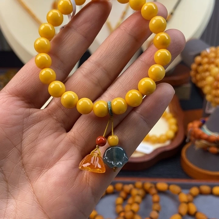 琥珀手链未镶嵌蜜蜡手串8