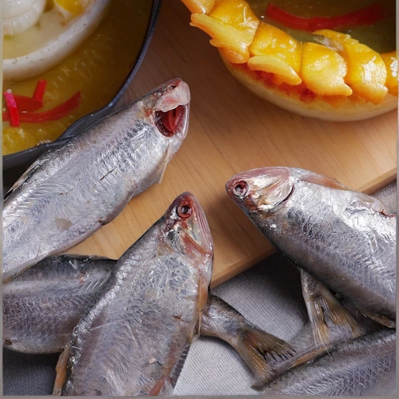 纯野生海捕黄鲫鱼鲜美毛扣鱼油炸即食