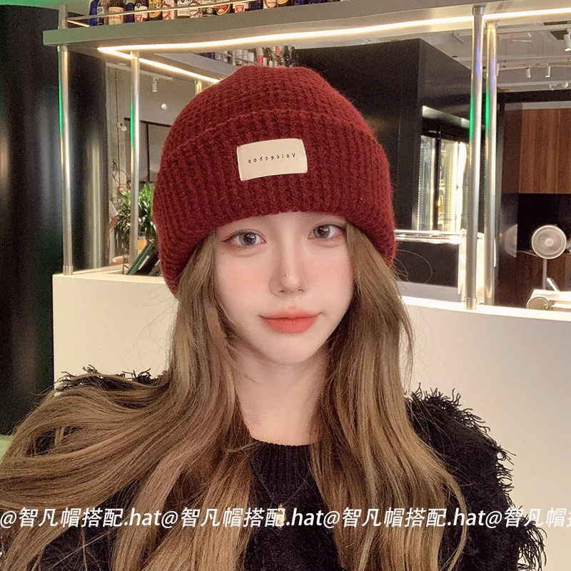 【双层羊毛加厚针织帽】包头帽子女大头围毛线帽秋冬保暖宽松显脸小