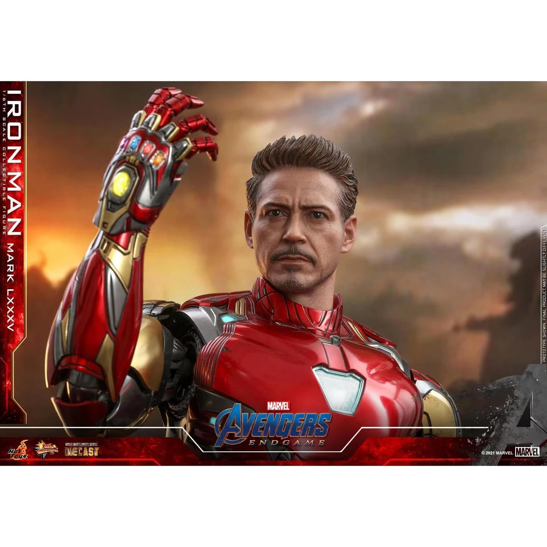 HOT TOYS 复仇者联盟4 合金  钢铁侠mk85 灯组发光