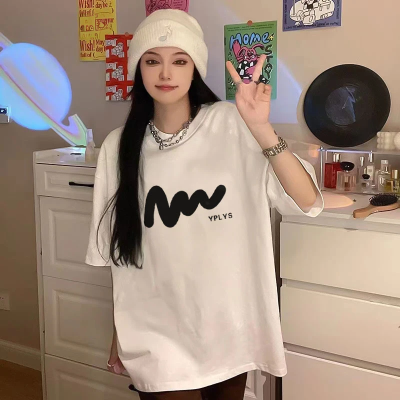 【纯棉】男女同款30宽松港风夏季短袖t恤韩版潮ins圆领百搭休闲潮流