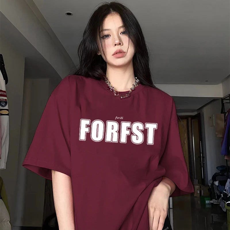 【纯棉】427男女同款宽松版港风夏季短袖t恤韩版潮ins上衣潮流休闲