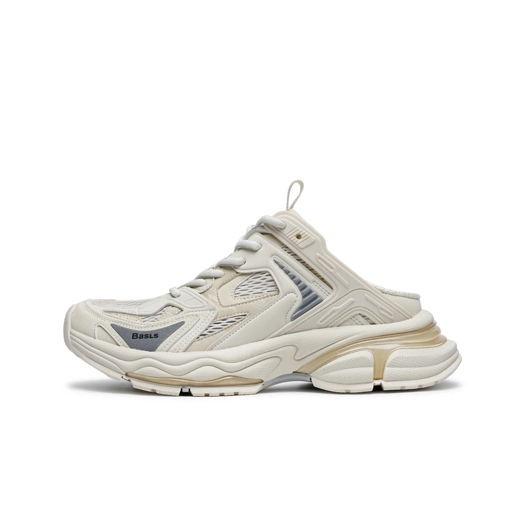 BASLS夏季新款ins潮流时尚半托休闲舒适百搭透气网面老爹鞋BA1111