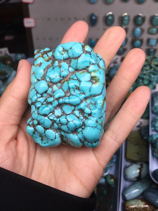 原矿绿松石随性 克重201.9 克价40