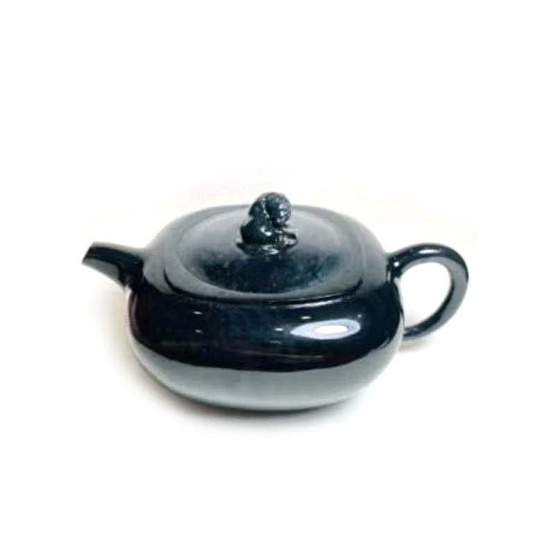 【庄家翡翠】翡翠乌鸡茶壶