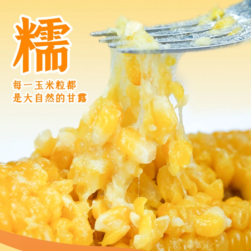 【24年头茬新黄糯玉米】五谷颂黄糯玉米总重2.4kg
