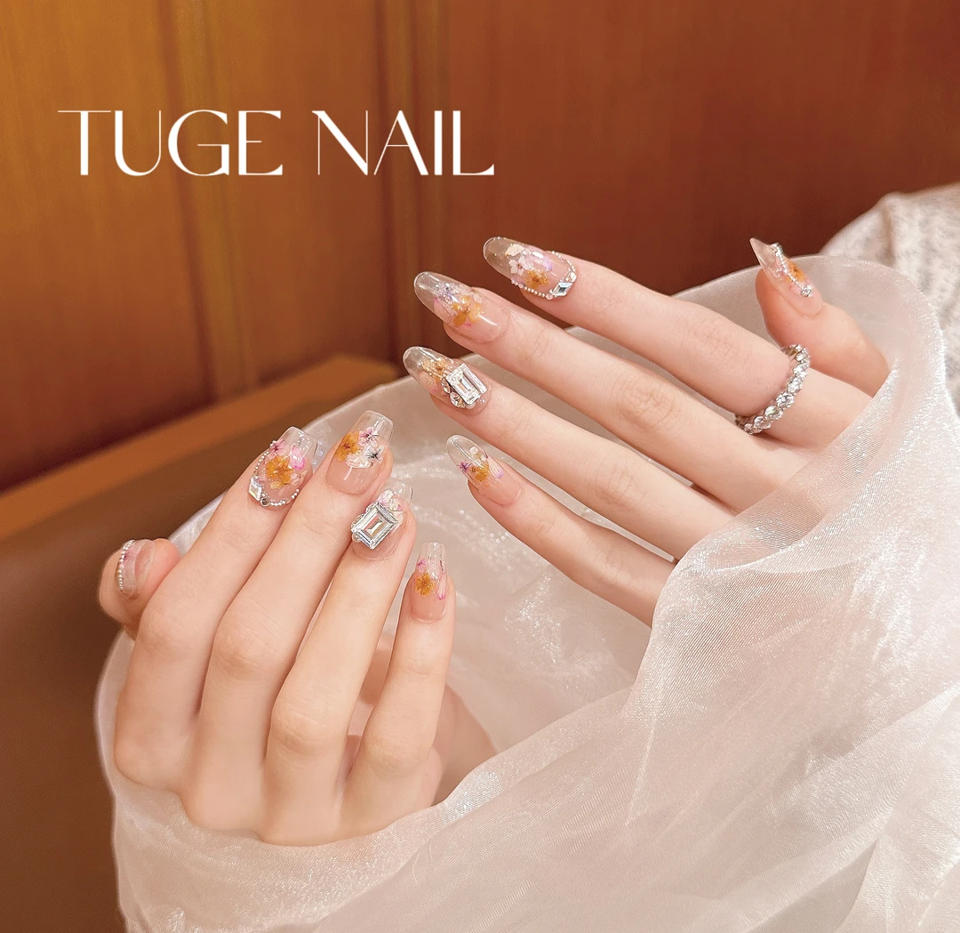 TugeNail “梨花香”超闪带钻高级设计师美甲1105