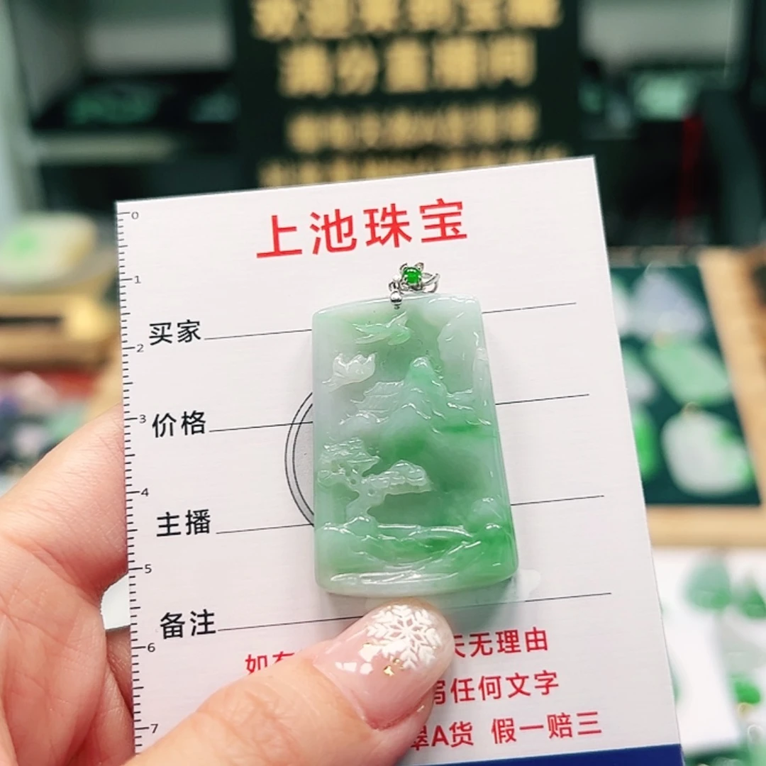 【闪购商品】翡翠颈饰18K金镶嵌c*t