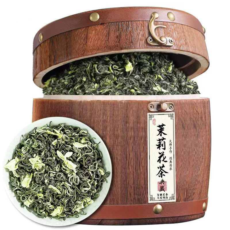 茉莉花茶2023新茶正宗明前横县浓香型茶叶耐泡好茶花香木桶礼盒装