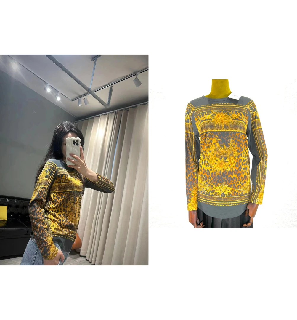 未使用 BALMAIN/巴尔曼 长袖上衣巴洛克风时尚秋冬38码 B2711