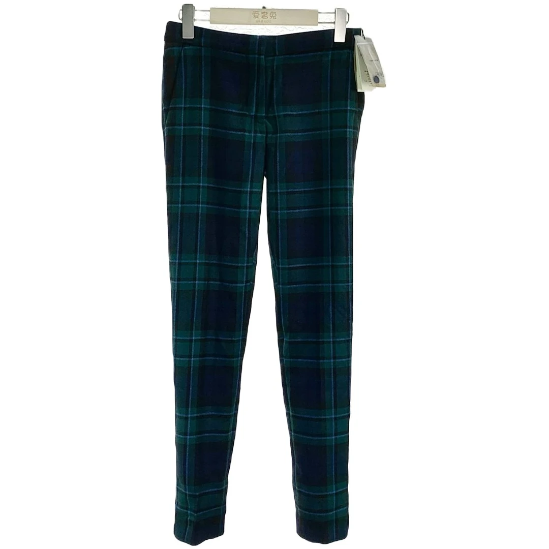 未使用 WE11 DONE 博柏利运动西裤休闲绿色羊毛尺码4 B1205亏