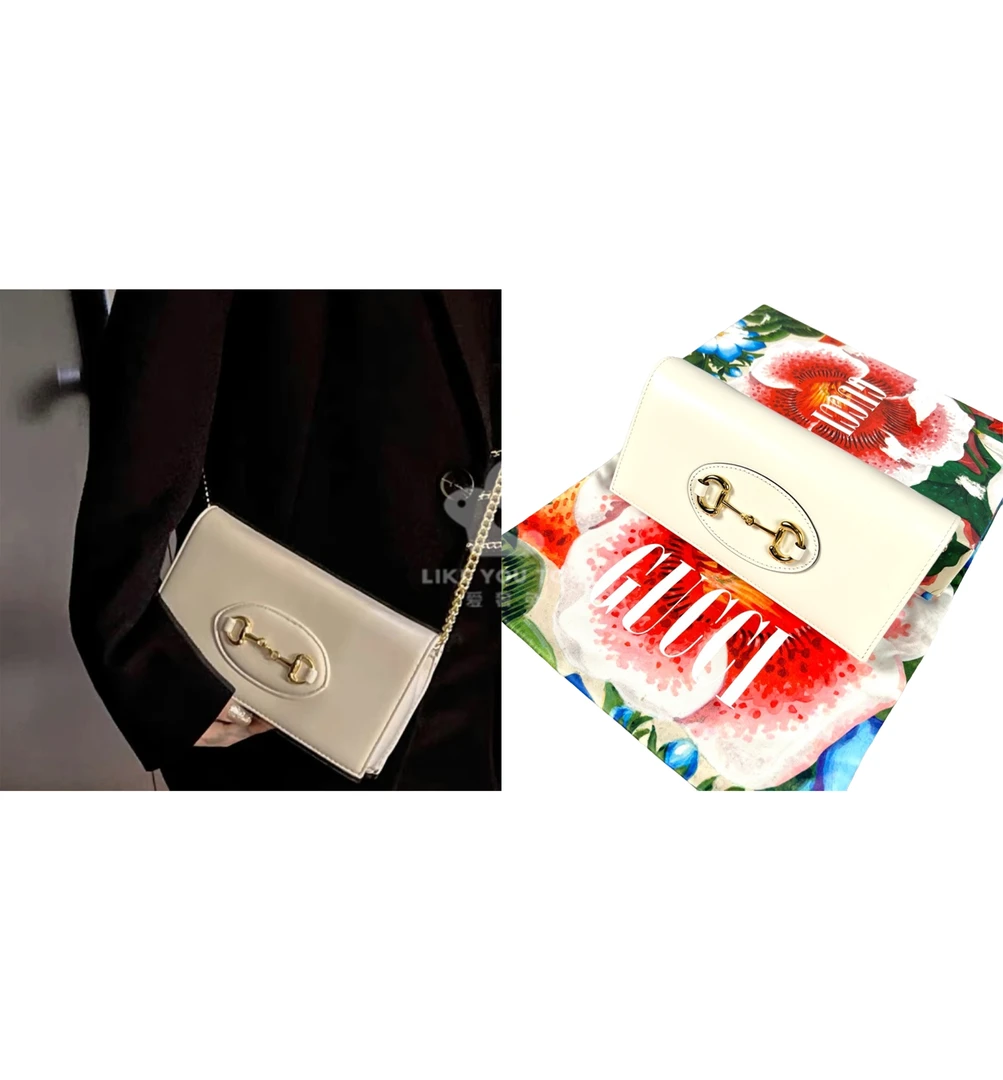 全新未使用 GUCCI/古驰 1955Horsebit马街扣金色WOC小废包 G0511