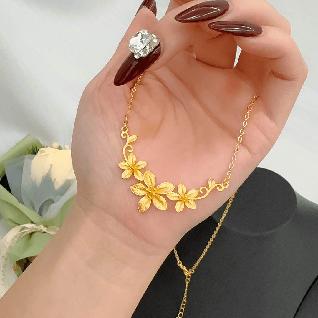 如懿恋 合金项链【三生花花项链】时尚气质轻奢精致优雅