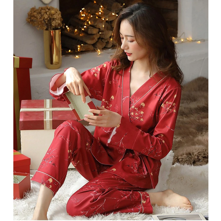 网红睡衣女春秋秋冬纯棉可外穿大码秋季长袖高颜值可外穿家居服女