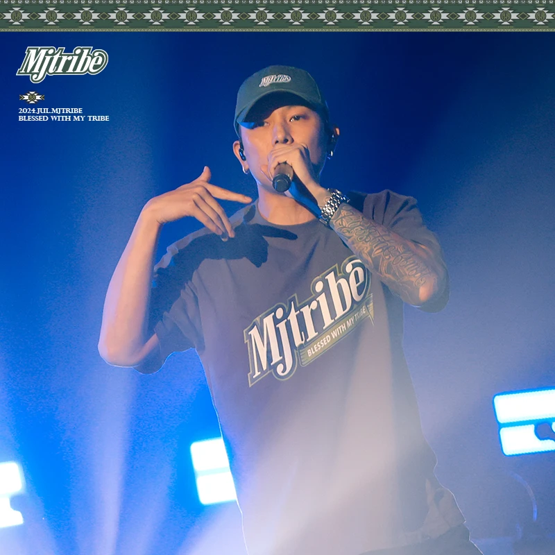 【瘦子同款】顽童MJFRESH Tribe夜光LOGO字母印花潮流短袖T恤