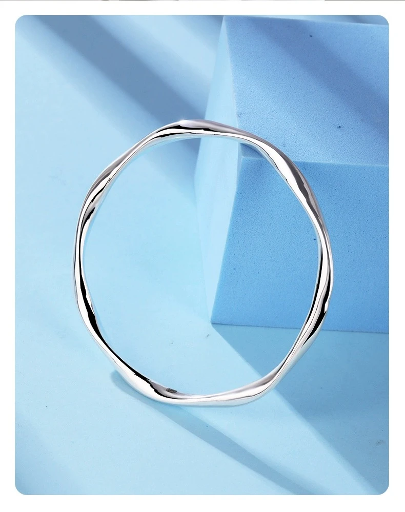 足银手镯 【177YSCA008莫比乌斯闭口】 足银9999手镯无尽的爱送女友