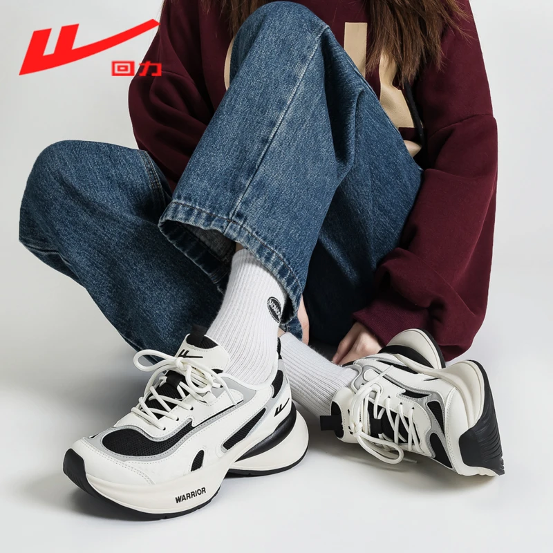 回力正品女鞋百搭休闲鞋2025秋季新款爆款减震运动百搭老爹鞋J818