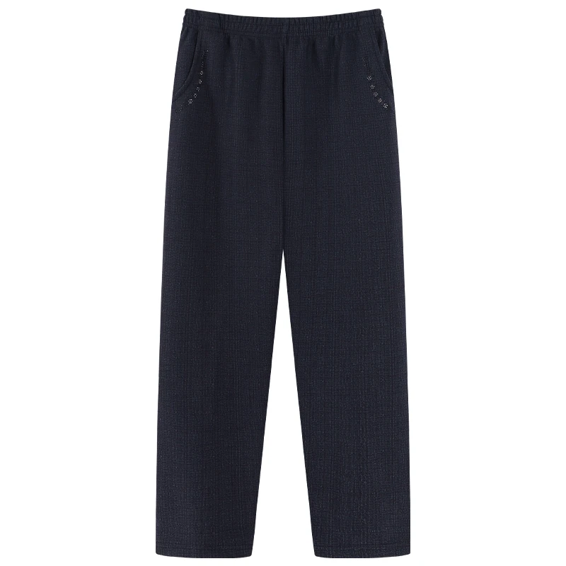 秋冬神器中老年人妈妈装奶奶保暖加绒加厚松紧腰气质大码休闲裤