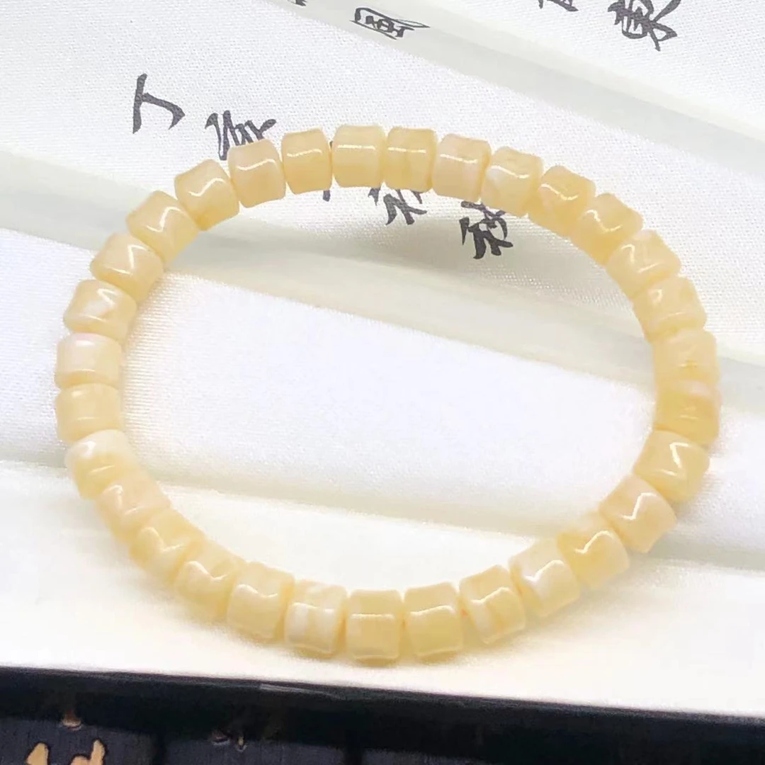 【亿轩珠宝】ZX095811俄白花竹节单圈素串6mm+