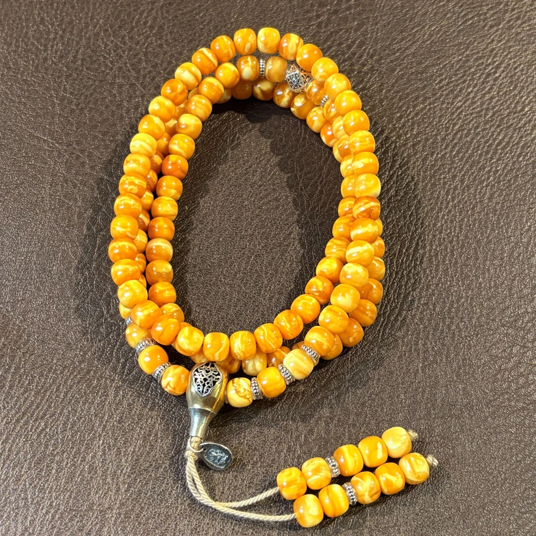 【亿轩珠宝】ZX106012丹麦花蜡老型108毛衣链diy银饰7-8mm+