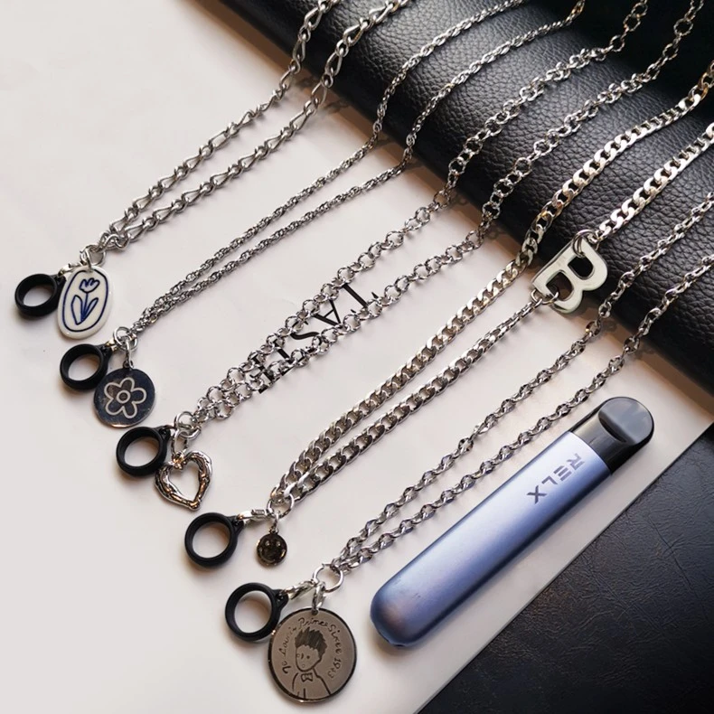 适用relx悦刻挂绳电子眼挂链4/5代烟杆保护套链条1代yueke挂脖链