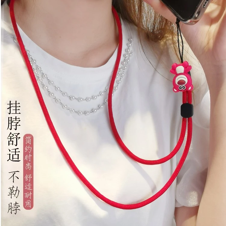 手机挂绳挂脖卡通人物挂件新款吊饰不勒脖多功能男女款通用可爱