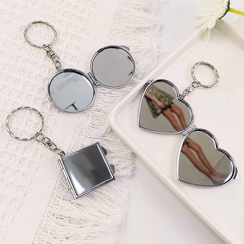 手机挂绳创意补妆镜子挂件钥匙扣挂坠精致吊绳饰品挂链手机壳通用