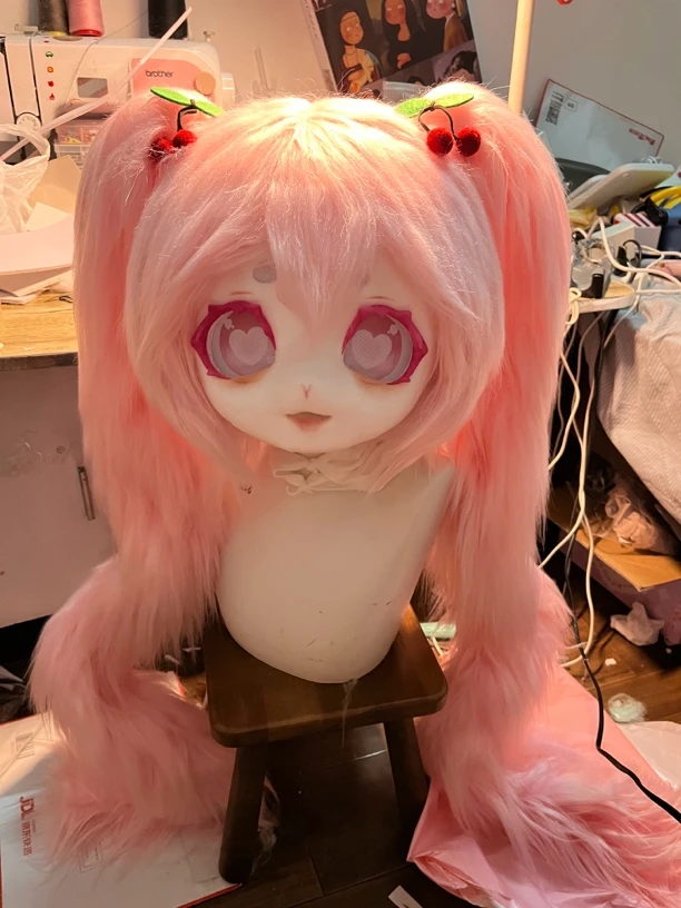 【樱花初音】kig系兽头新款兽装头骨福瑞面罩fursuit