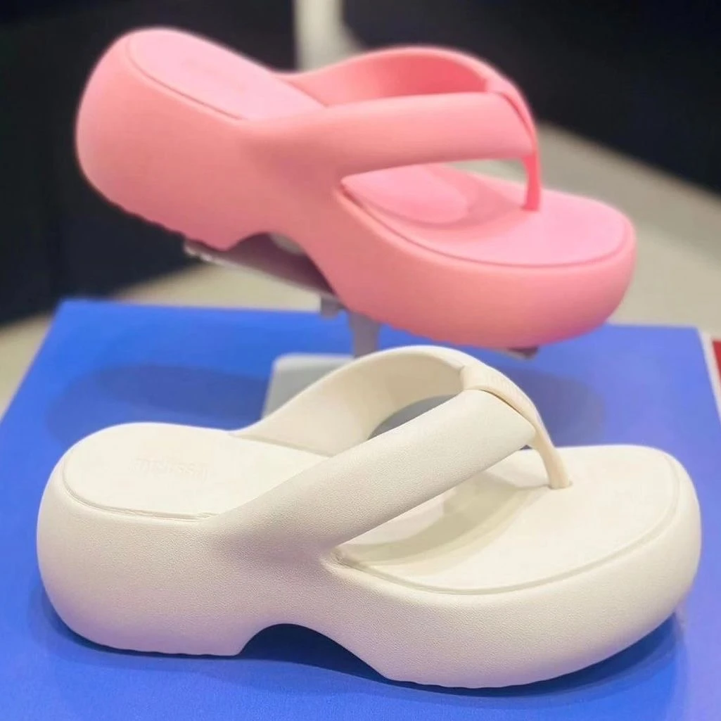 巴西Melissa梅丽莎果冻鞋free面包人字拖休闲厚底防滑橡胶凉拖女