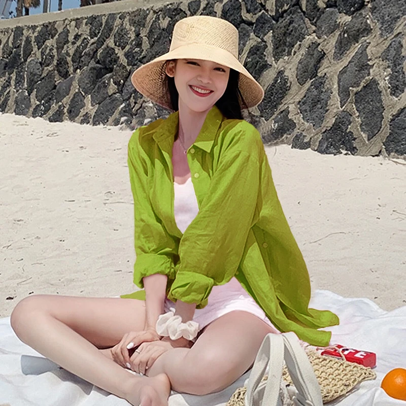 新法式小众高级感上衣防晒衬衫女款外穿轻奢夏季气质小个子女人味