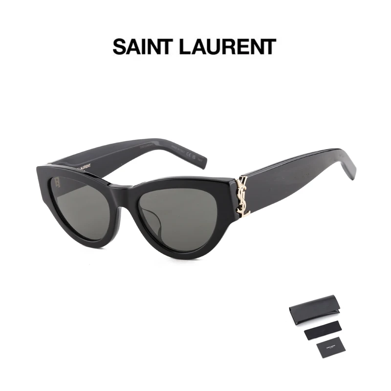 YSL/圣罗兰墨镜女明星同款板材时尚猫眼防紫外线太阳眼镜 SLM94
