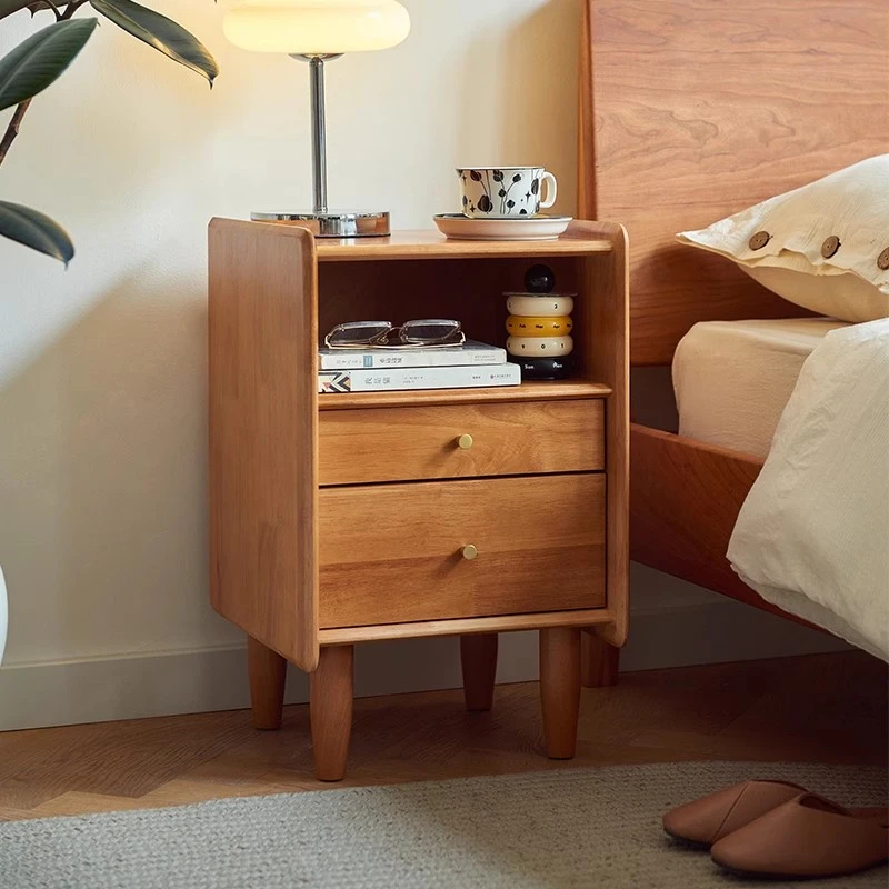实木床头柜卧室家用轻奢高级床边柜小型小柜子网红简约现代储物柜