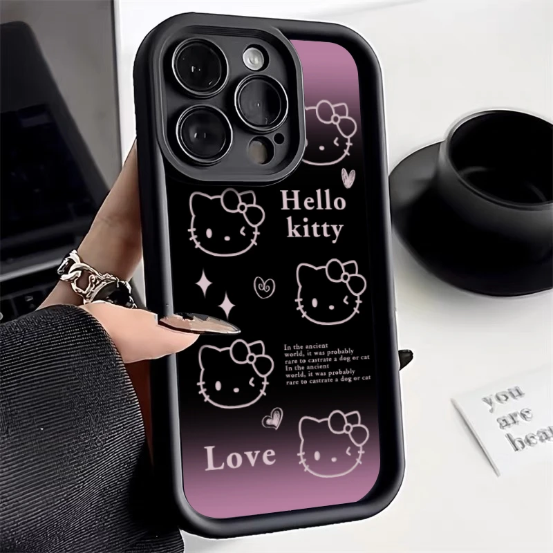BANCA可爱凯蒂猫苹果13手机壳iphone14/15promax防摔12全包11/xs