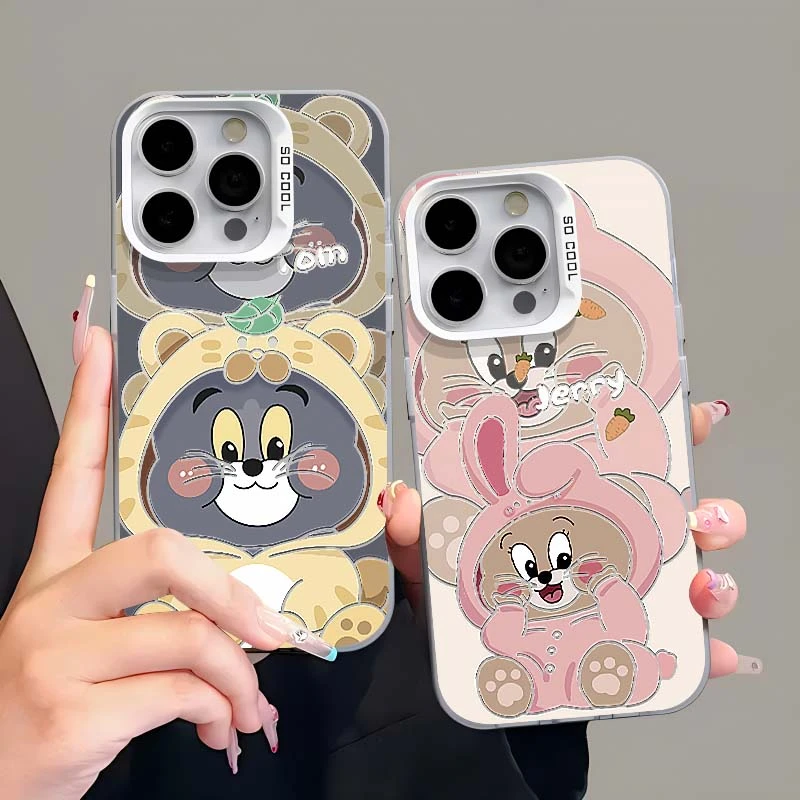 BANCA可爱睡衣汤姆杰瑞iphone15/14/13pomax手机壳12华为oppo小米