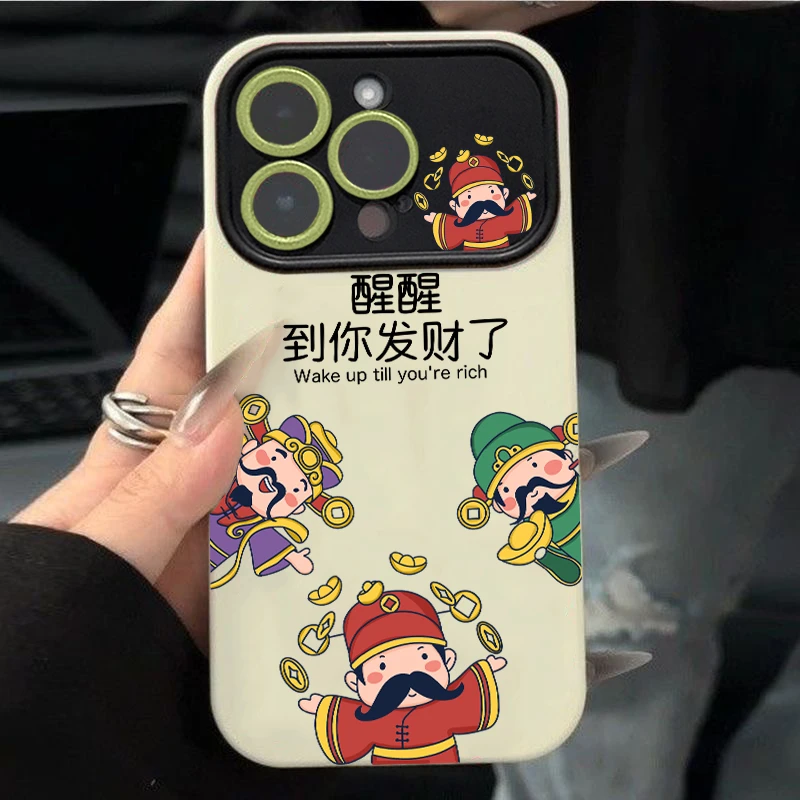 BANCA搞笑财神爷适用苹果14手机壳iPhone13promax12女11全包xs/xr